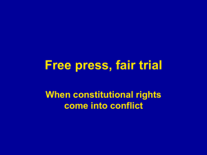Free press, fair trial