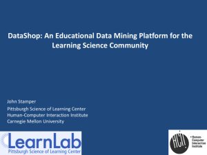 Educational Data Mining Overview