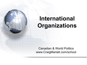 International Organizations Slideshow