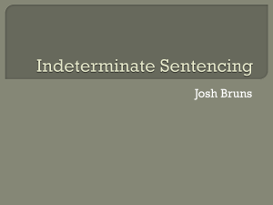 Indeterminate Sentencing