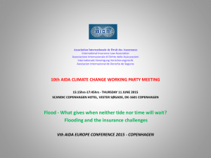 Update upon responses of insurers and governments to flood