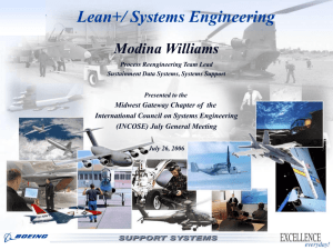 Lean+/ Systems Engineering