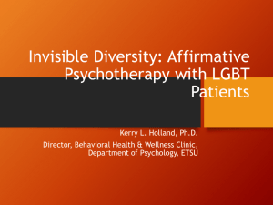 Issues in Treating Lesbian Patients