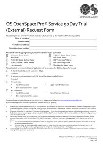 OS OpenSpace Pro Service 90 Day Trial (External) Request Form