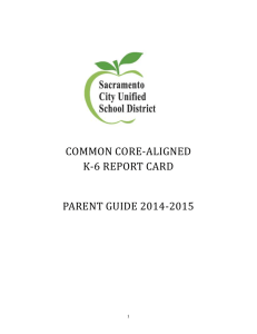 A standards-Based report card