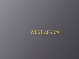 West Africa - ANDREWSGEOGRAPHY