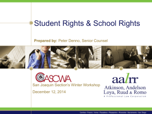 Student Rights PowerPoint - CASCWA