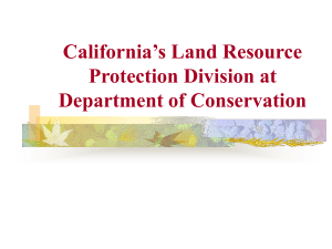 California's Land Resource Protection Division at Department of