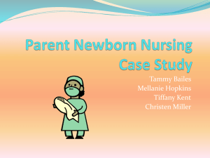 Parent Newborn Nursing Case Study