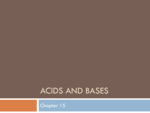 Acids and Bases