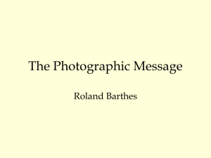 The Photographic Message