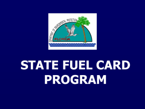 Fuel card training powerpoint - Florida Department of Environmental