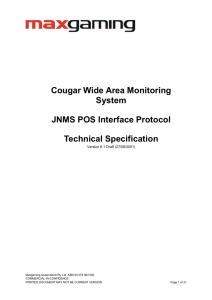 Cougar Wide Area Monitoring System - JNMS POS
