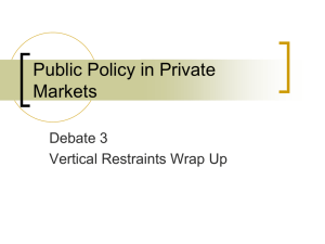 Public Policy in Private Markets