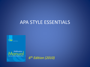 apa style - ACU Blogs