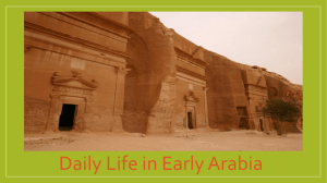Daily life in Early Arabia