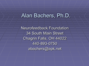 neurofeedback - A New Kind of Science