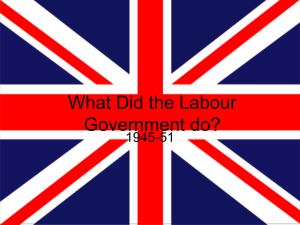 What Did the Labour Government do?