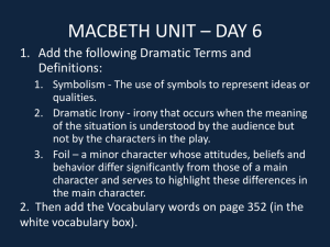 macbeth unit * day 6 - Moore Public Schools