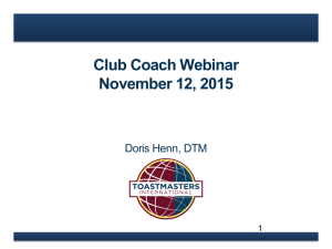 Introduction to Club Coaching PPT