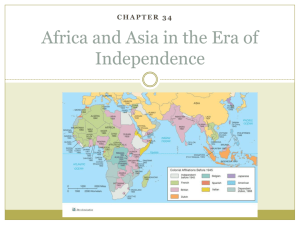 Africa and Asia in the Era of Independence