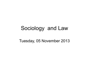 Sociology and Law