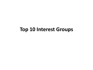 Top 10 Interest Groups