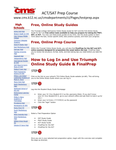 Free, Online Study Guides