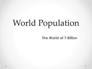 The World at 7 Billion