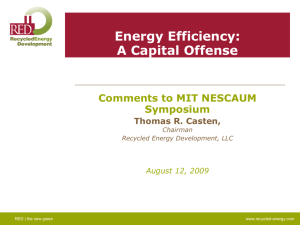 a capital offense - Recycled Energy Development