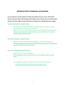 Introductory Financial Accounting Course Map Word template