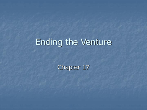 Chapter 17: Ending the Venture