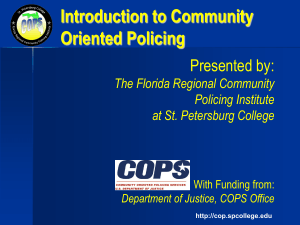 Intro to Community Policing 8 hour