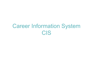 Career Information System CIS