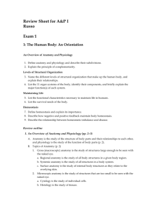 3: Cells - Anatomy and Physiology