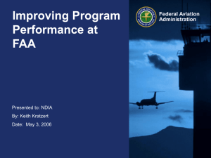 Improving Program Performance at FAA