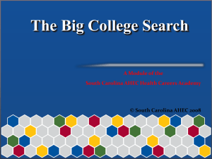 Module The Big College Search_Revised 9.8.15
