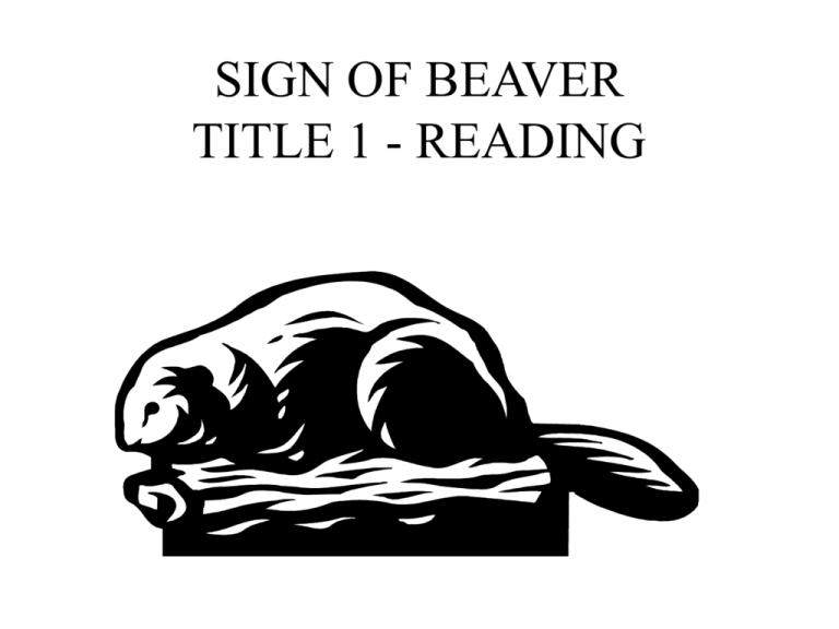 Sign Of Beaver