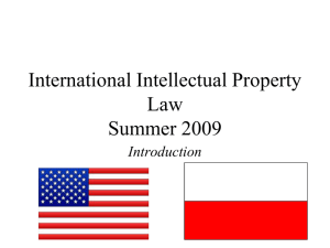 International Intellectual Property: Summer 2002