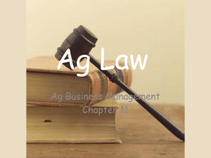 Ag Law - CFleshner