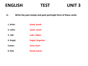 english test unit 3