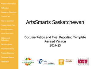 Research Question - Saskatchewan Arts Board