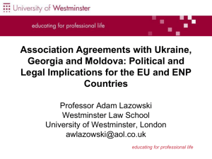 Association Agreements with Ukraine, Georgia and Moldova