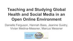 Teaching and Studying Global Health and Social