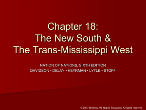 Ch 18 (The West) PowerPoint fo Notes