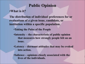 Public Opinion & Voting