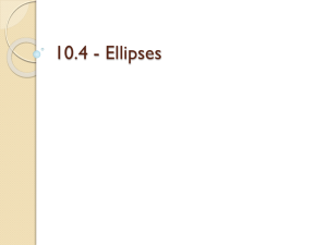 10.4 - Ellipses