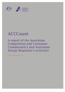 Document title - Australian Competition and Consumer Commission