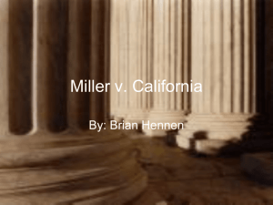Miller V. California