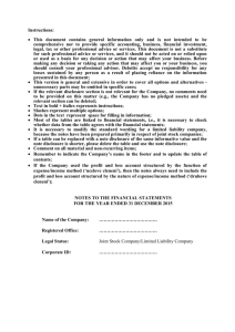 Notes to accounts - year ended 31 December 2004